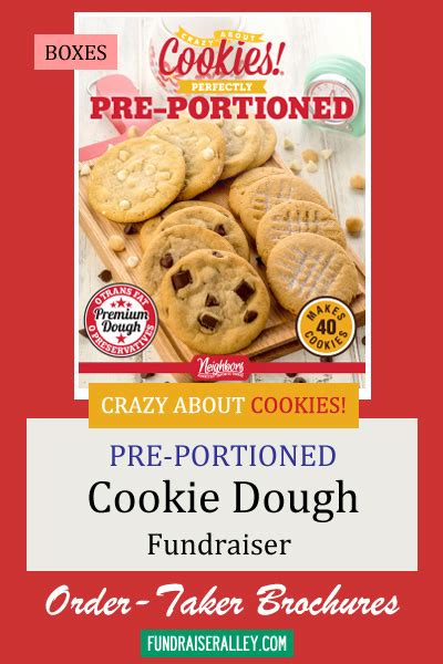 Pre portioned cookie dough fundraiser  Fields
